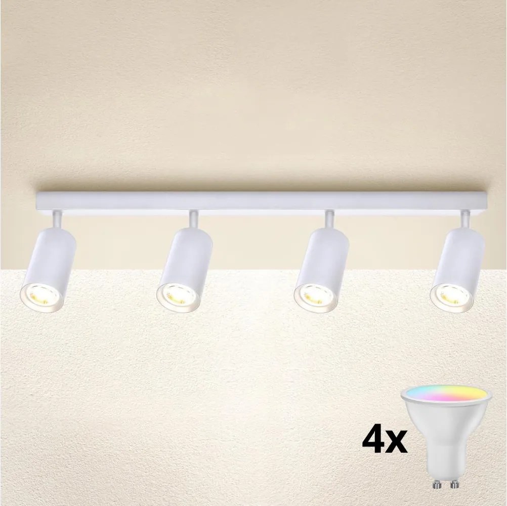 Brilagi - LED RGBW dimmelhető spotlámpa SELE 4xGU10/6W/230V 3000K fehér