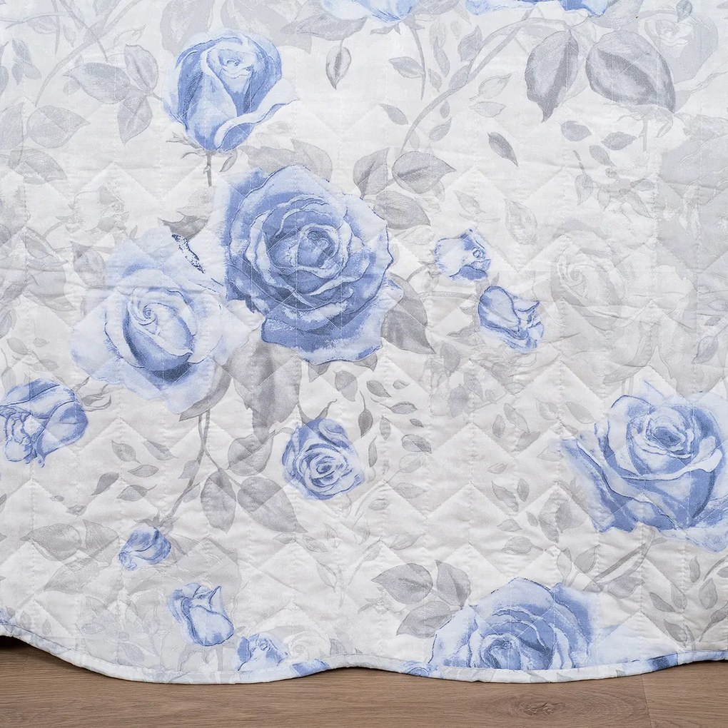 4Home Ágytakaró Roses in blue, 220 x 240 cm + 2x40 x 40 cm