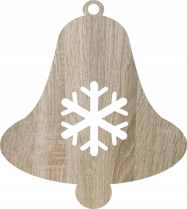 Karácsonyi gömbök karácsonyfadísz fa csengő 5db