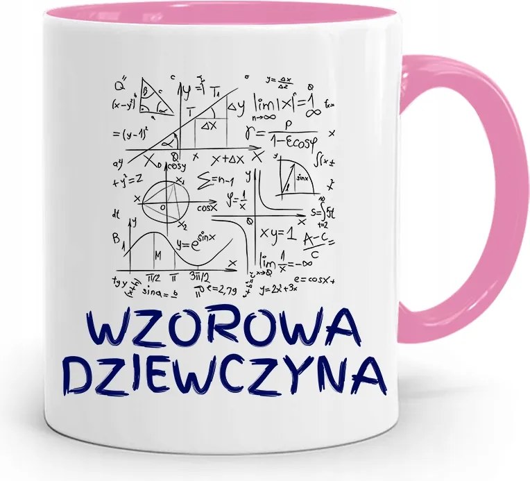 Rózsaszín Bögre Lányoknak Mintás Lány nyomott mintával