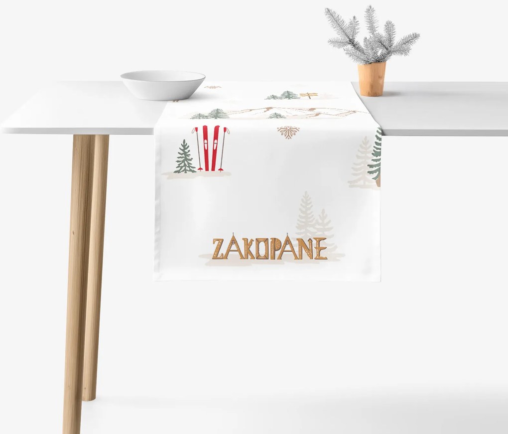 Goldea karácsonyi pamut asztali futó - zakopane 50x120 cm