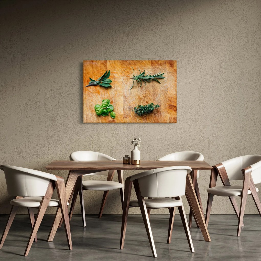 Kép - Gyógynövények (90x60 cm)