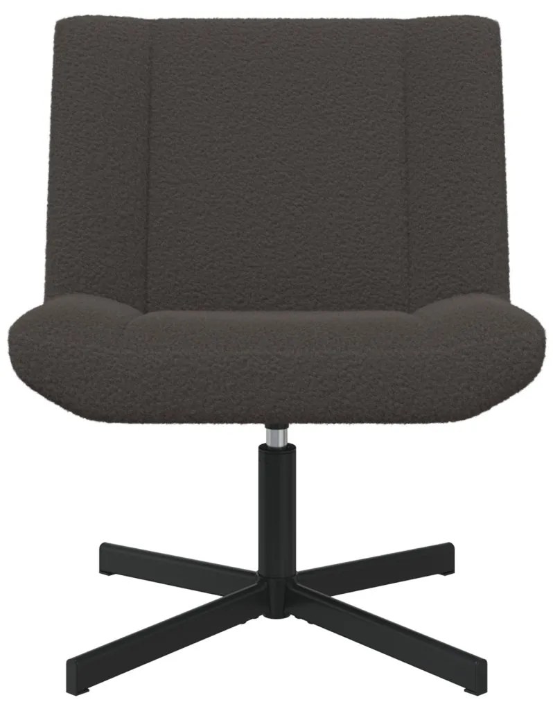 Forgószék Sötétszürke 63 x 75 x 76 cm Báránybőr