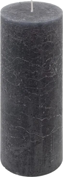Rusztikus gyertyakészlet 20 cm Ø 7,5 cm 4 db antracit