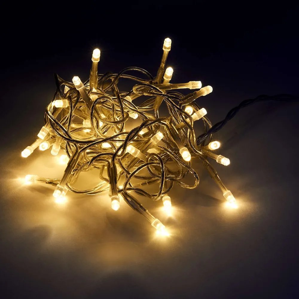 45 LIGHTS LED égősor USB csatlakozóval, 45 égővel, átlátszó