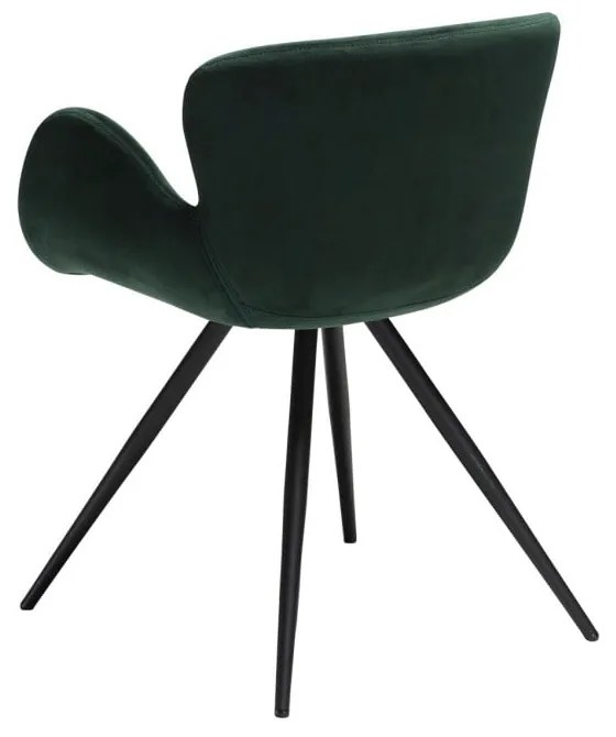 Zöld kárpitozott karfás étkezőfotel Gaia – DAN-FORM Denmark