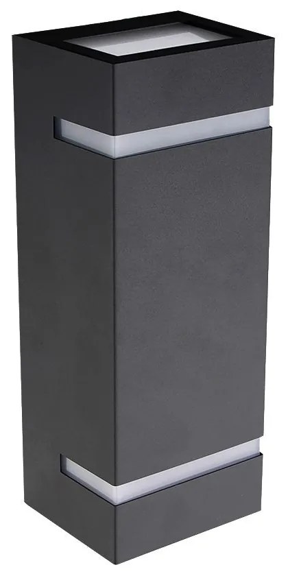 PREZENT 31301 TAMPA Modern Kültéri Fali Lámpa Opál, Szürke GU10 IP44