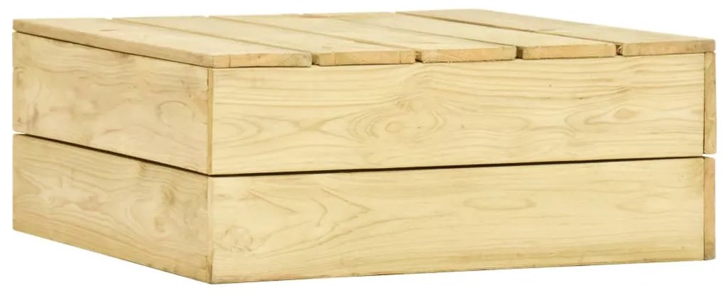 3 részes impregnált fenyőfa kerti társalgószett párnákkal