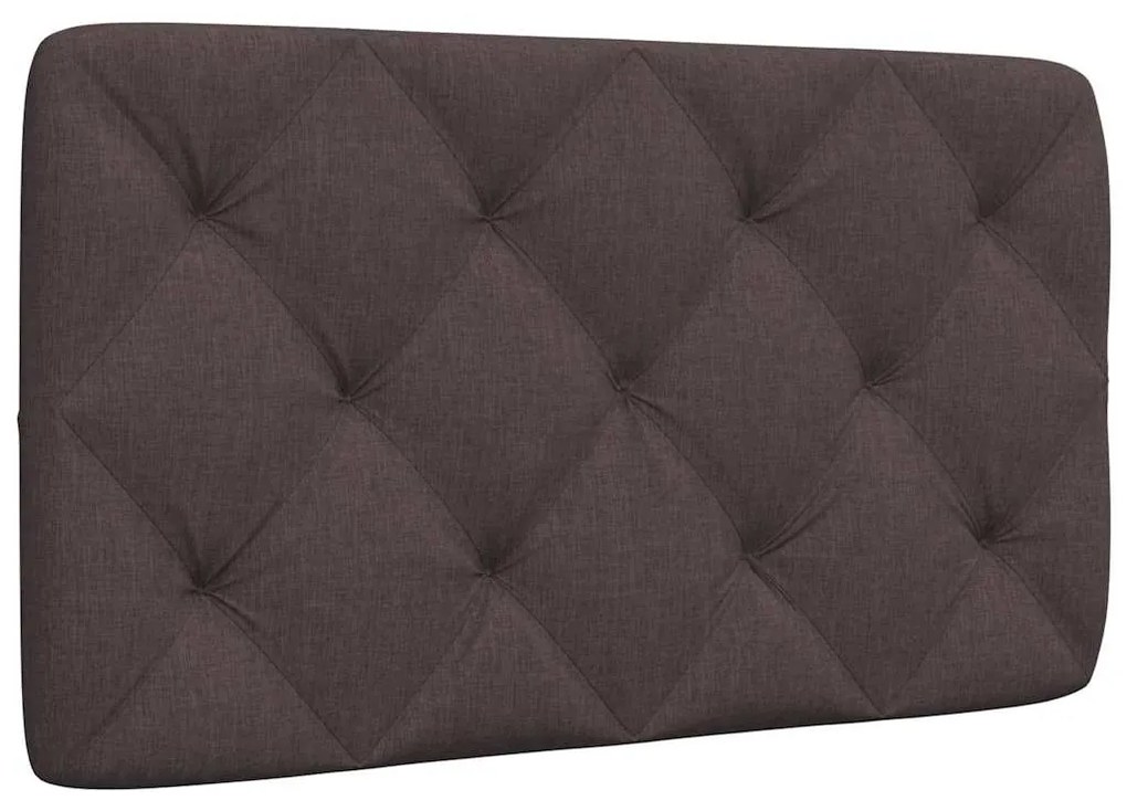 sötétbarna szövet fejtámla párna 90 cm