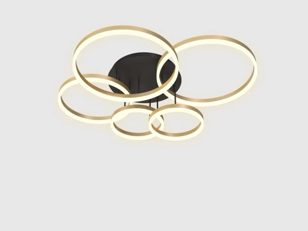 AVIANO LIGHTING 9049-601 PERPIGNON Modern LED Mennyezeti Lámpa Matt Fekete, Arany LED IP20