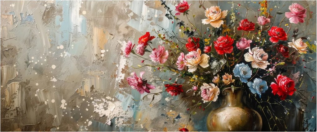 Kép - Virágváza (120x50 cm)