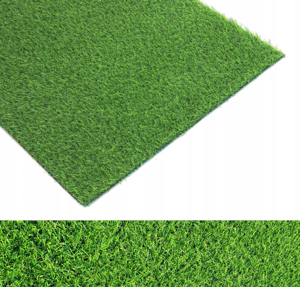 Miami Műfű Szőnyeg 1,33m Zöld Sűrű Magas Görgős Kert