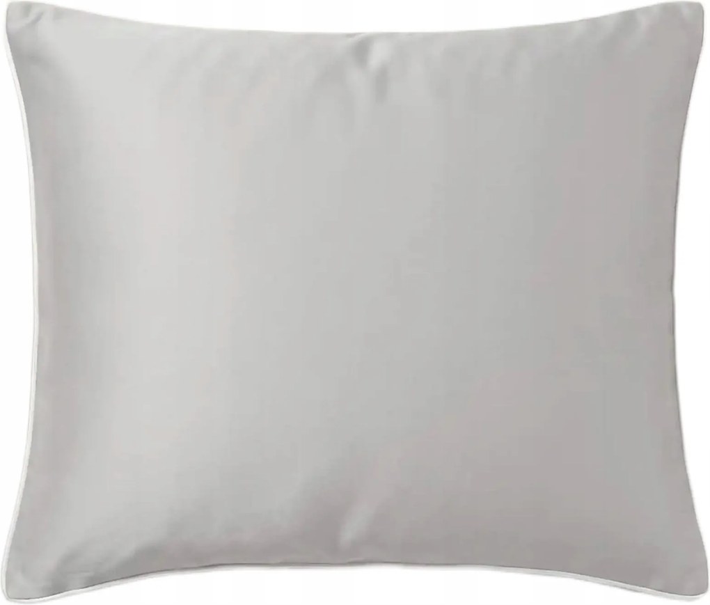 Bambusz párnahuzat 50x70 szürke, fehér bézs