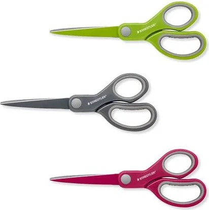 Olló, hobbi, 17 cm, STAEDTLER Noris&amp;reg; 965, vegyes színek (TS96517PBK)