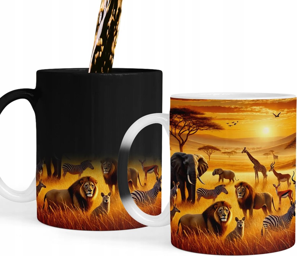 Mágikus Bögre Szafari Állatok Bögrék Ajándék Szöveg