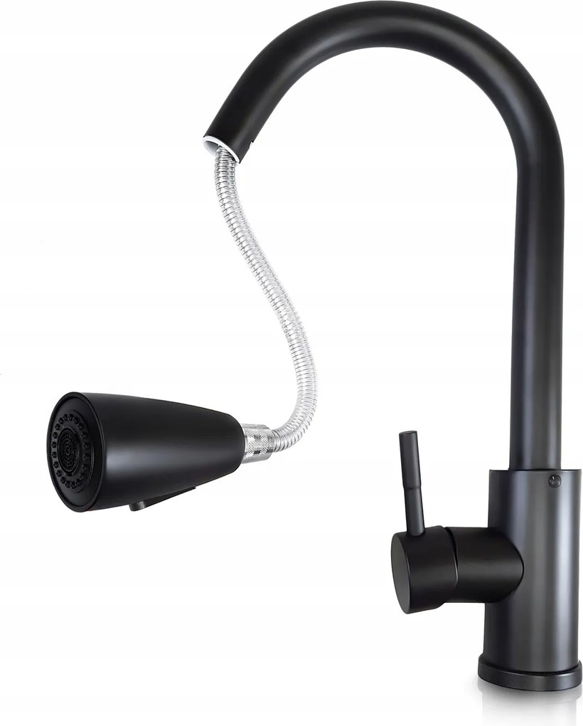 Konyhai Csaptelep Álló Mosogató Csaptelep Kihúzható Kifolyócső Matt