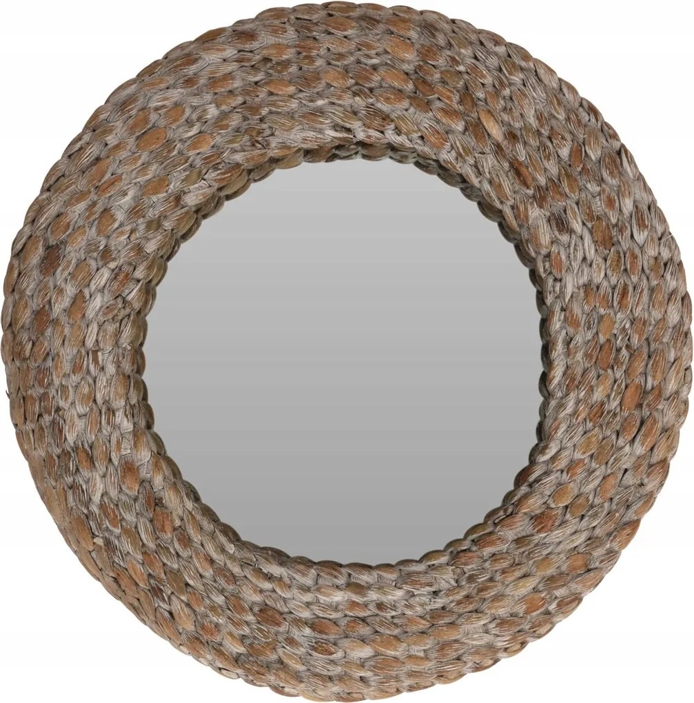 Kerek fürdőszobai tükör nappaliba Fonott Keret