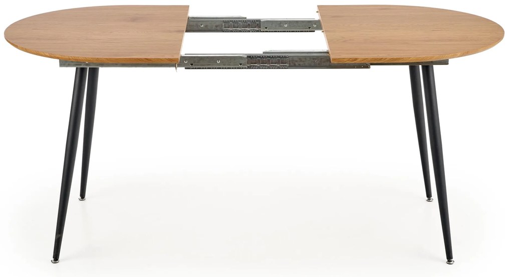 ZENITH kihúzható étkezőasztal tölgy dekorral 120(160)x80