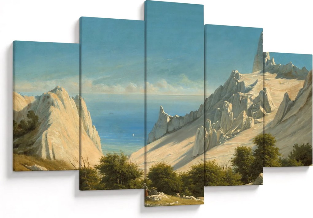 Kép - Georg Emil Libert, View of Sommerspiret, the Cliffs of Møn, reprodukciók (150x105 cm)