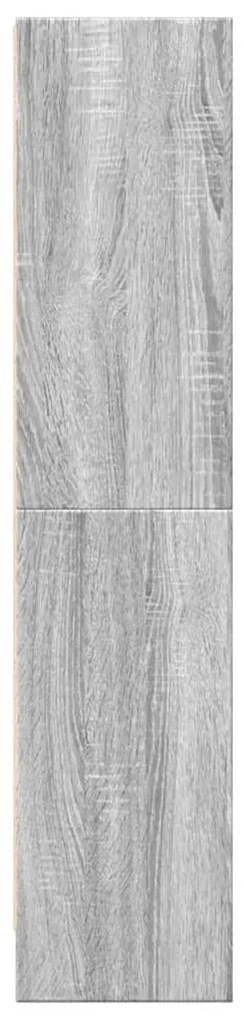 szürke sonoma színű szerelt fa könyvespolc 60 x 24 x 109 cm