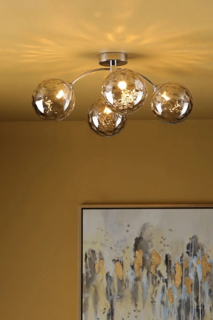 Dar Lighting modern mennyezeti lámpa izzy csiszolt króm darizz0450-10