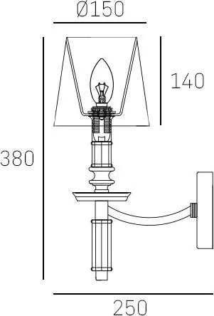 Cosmolight modern fali lámpa siena fehér nikkel cosw01315ni-wh