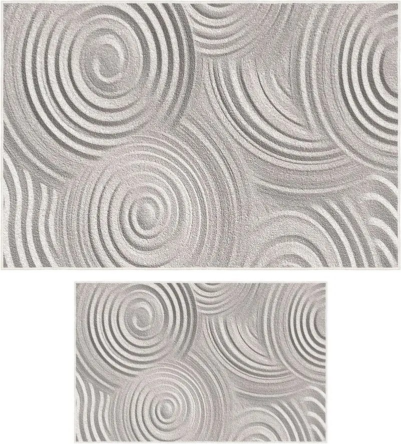 Világosszürke fürdőszobai kilépő szett 2 db-os 60x100 cm – Foutastic