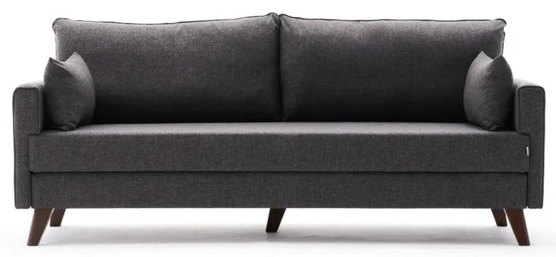 Antracitszürke kinyitható kanapé 208 cm Bella – Balcab Home