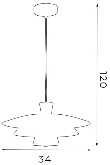 Csillár zsinóron PLATO 1xE27/15W/230V réz/arany