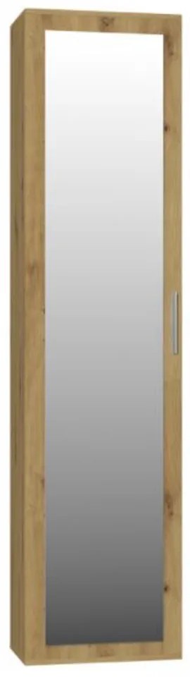 Shannan Duo tükrös szekrény, 50x180x35 cm, tölgy