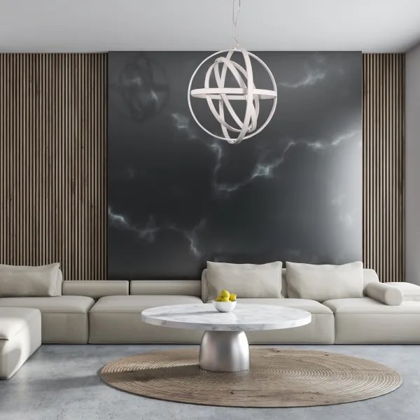 LED Csillár zsinóron COPERNICUS 1xLED/260W/230V fehér