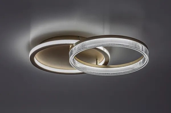 Rabalux 71472 - RIVONA LED fényerőszabályozható mennyezeti lámpa LED/22W/230V 3000–6500K 53,5×35 cm + távirányító