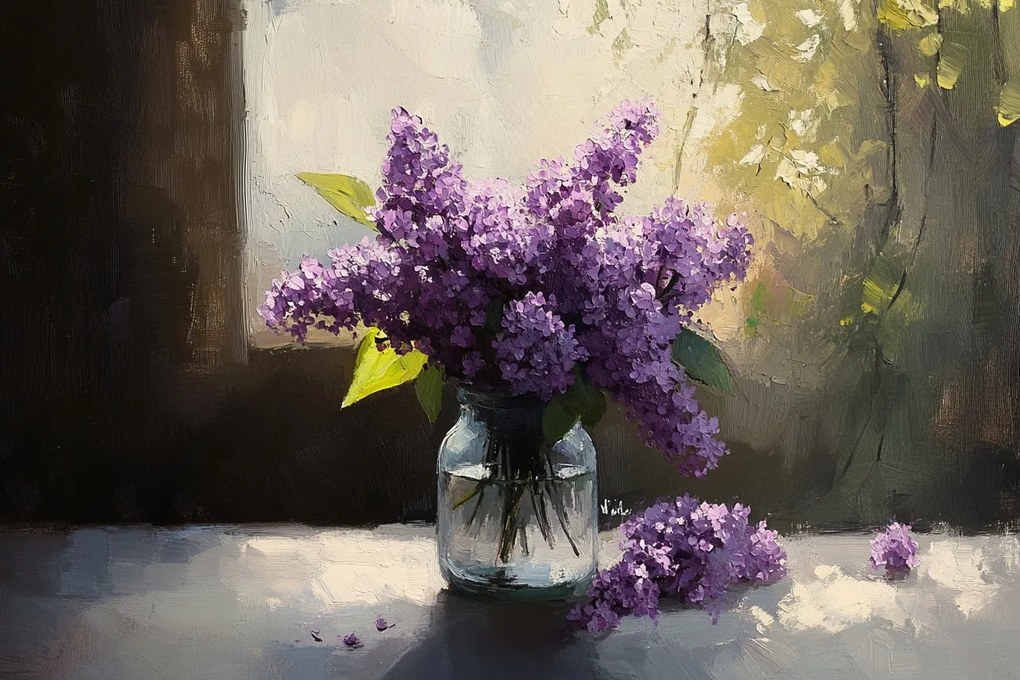 Vászonkép Canvas Virágok Lila Nélkül Lila Csokor Dekoráció 120x80