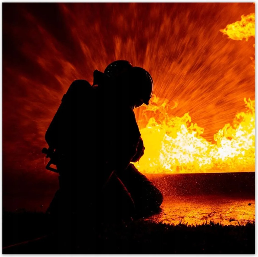 Poszterek 30x30 Tűzoltó művelet