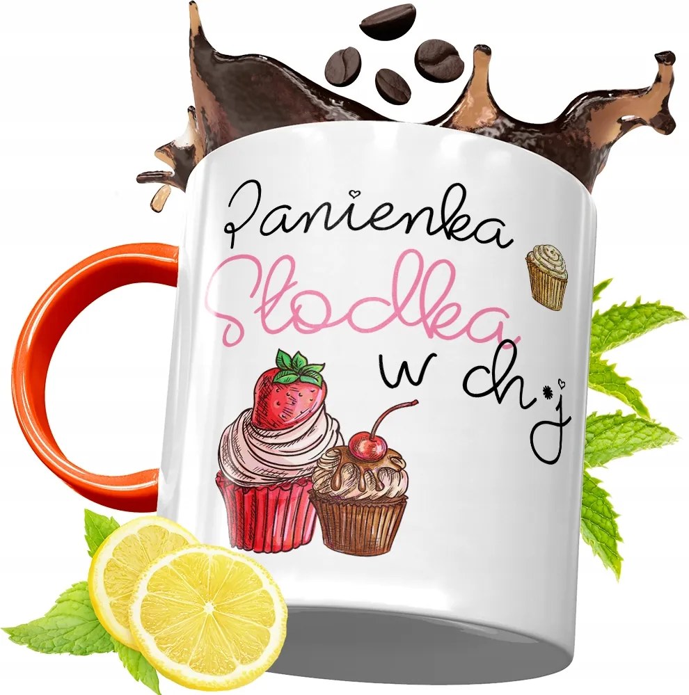 Narancssárga Bögre Lányoknak Ajándékba, fényképes nyomattal