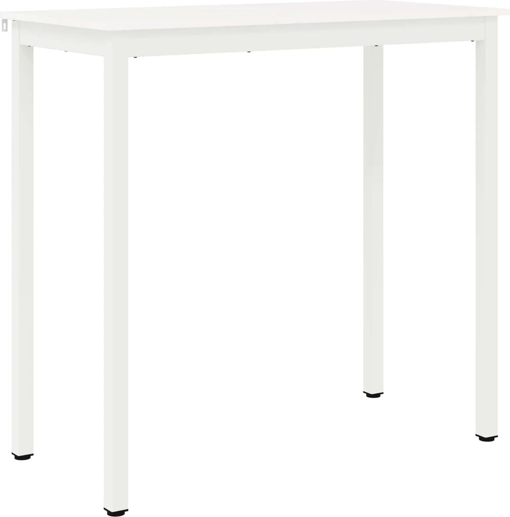 vidaXL Bárasztal Fehér 110 x 55 x 105 cm Tömör fenyőfa