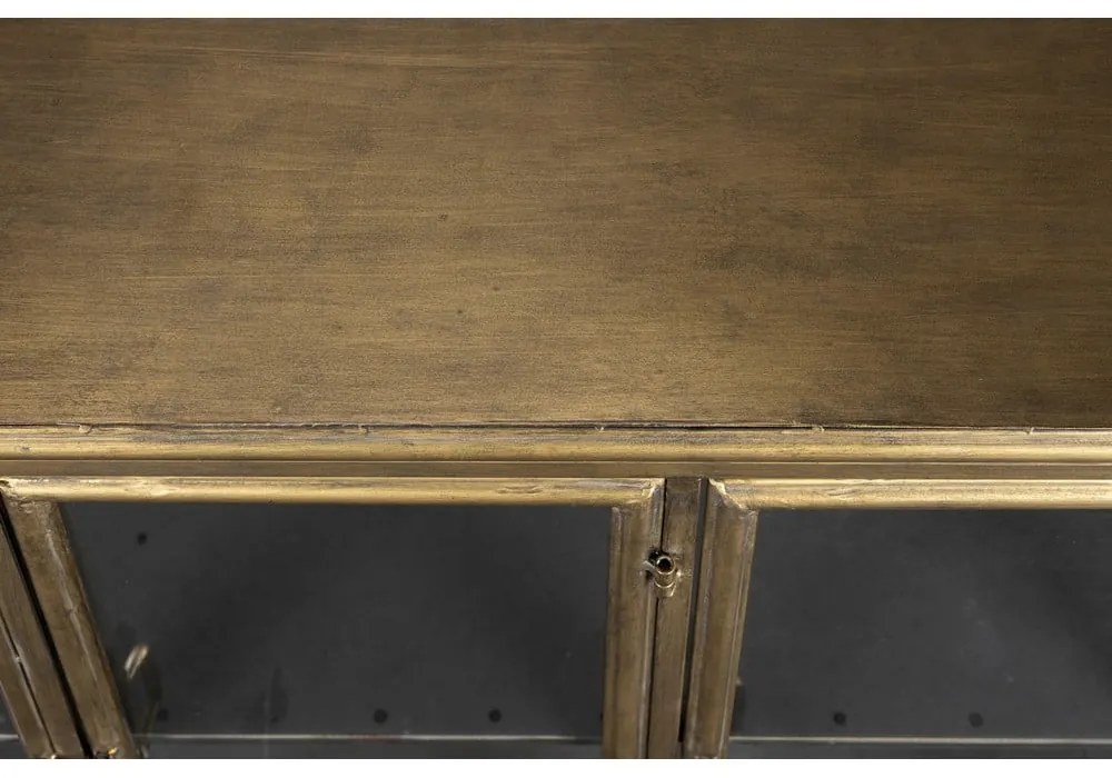 Aranyszínű fém tálalószekrény 100x80x38,5 cm Gertlush – Dutchbone