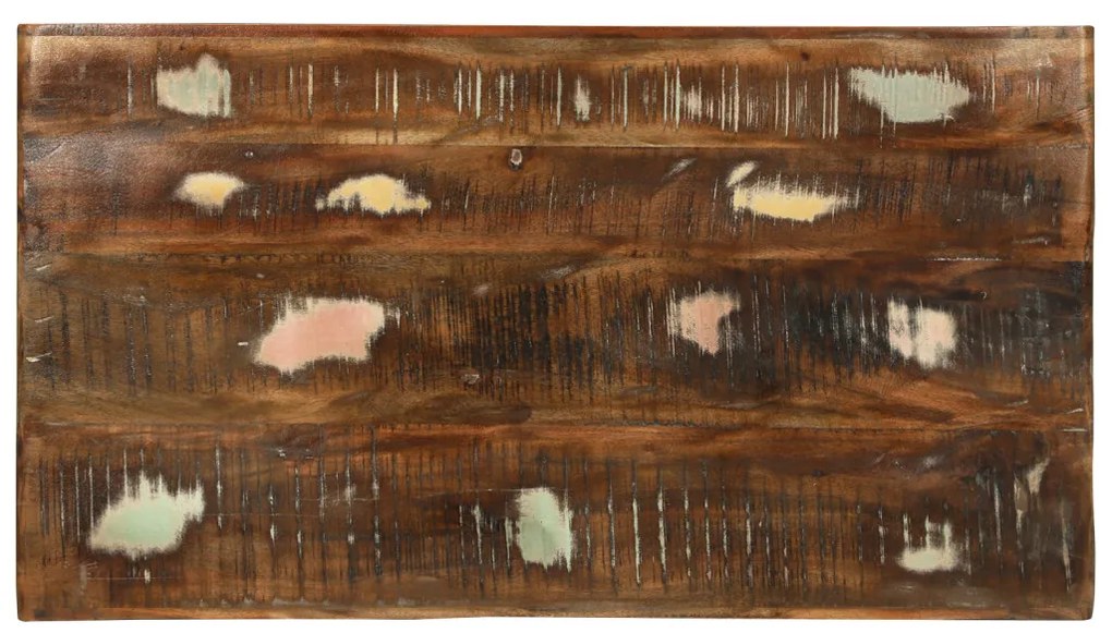 Dohányzóasztal 90x50x35 cm Tömör Fa Újrahasznosított