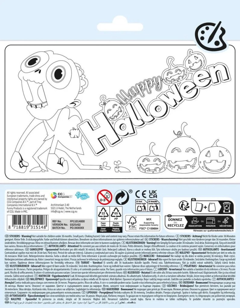 Halloween Monsters matrica