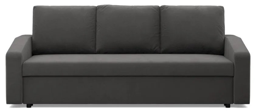 Zeus kanapéágy, szövet anyag, hab töltet, döntött kartámasz, szürke