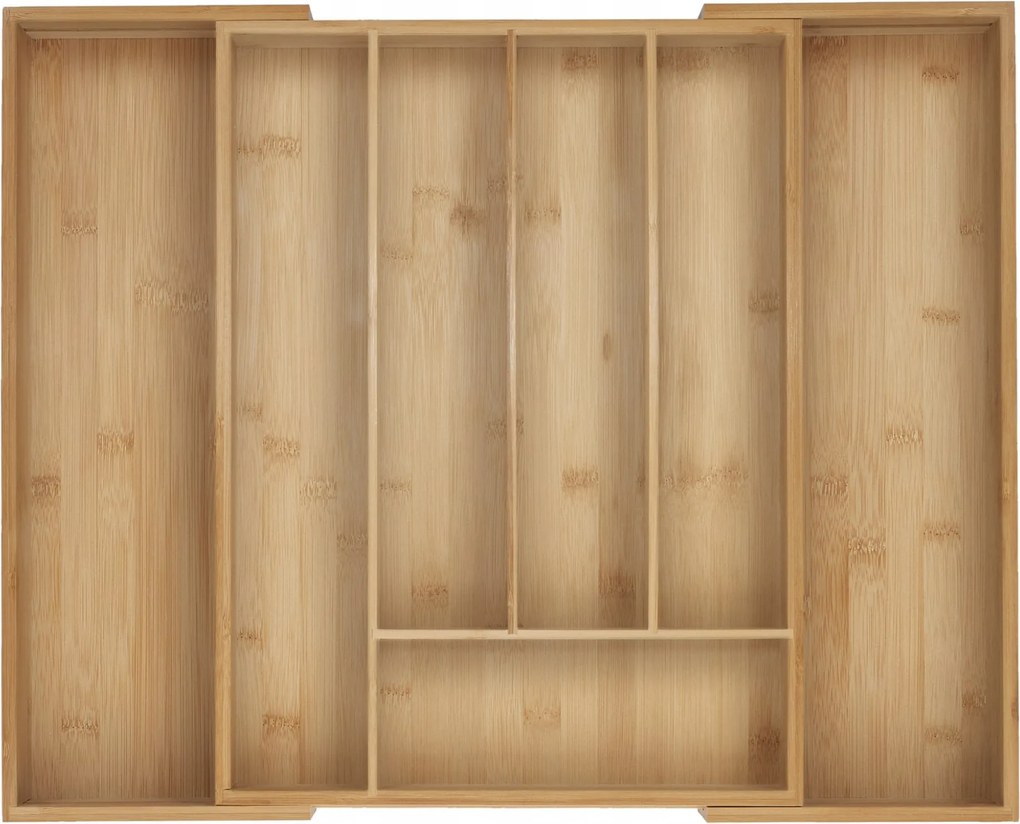 Állítható Bambusz Evőeszköztartó Tálca Fiókhoz