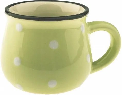 Kerámia pöttyös bögre 75 ml Zöld eszpresszó pöttyös eszpresszóhoz