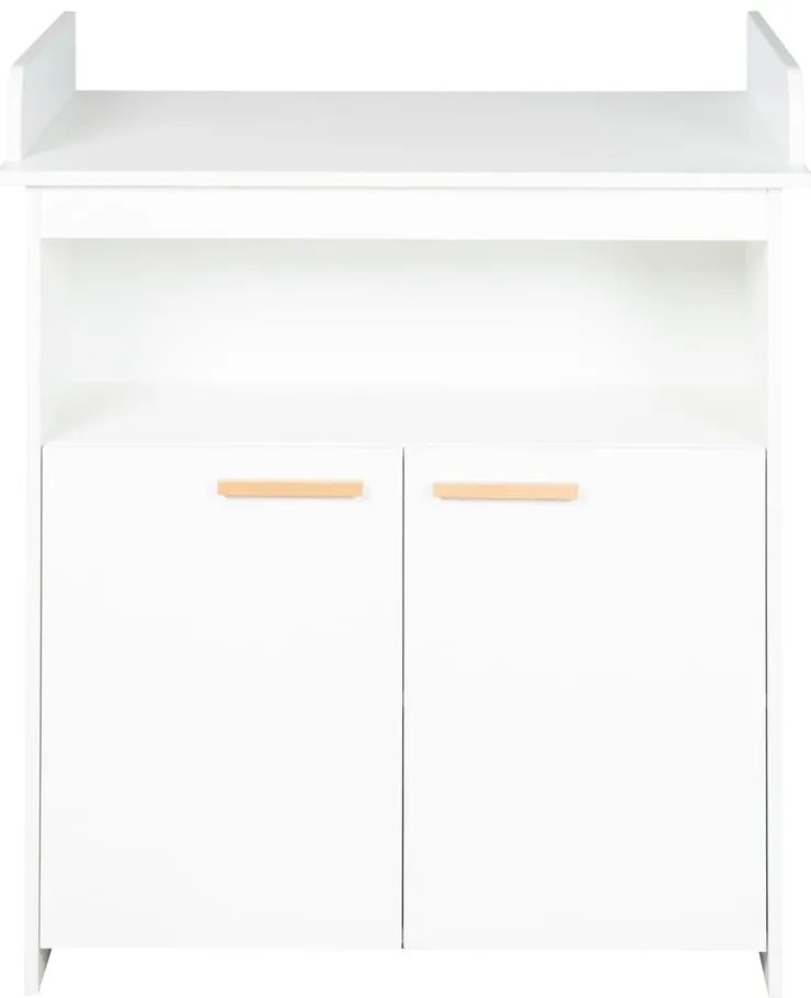 Fehér gyerek komód pelenkázó feltéttel 88x98x75 cm Anton – Roba