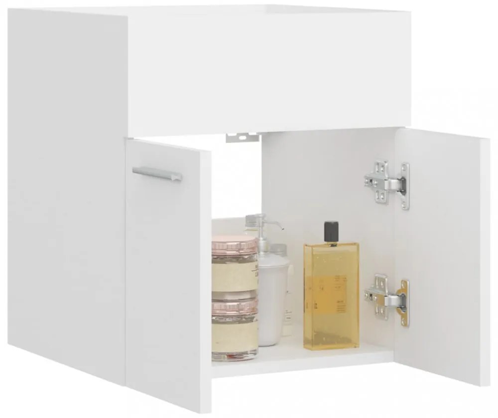 vidaXL fehér szerelt fa mosdószekrény 41 x 38,5 x 46 cm