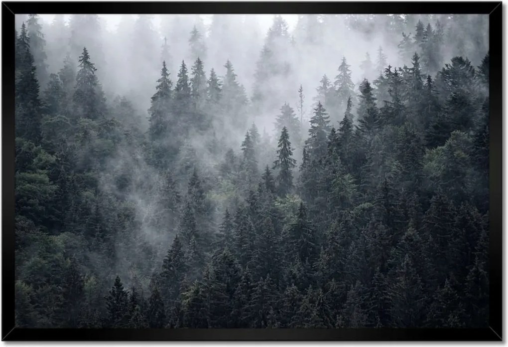 Poszterek keretben 60x40 Ködös hegyi táj