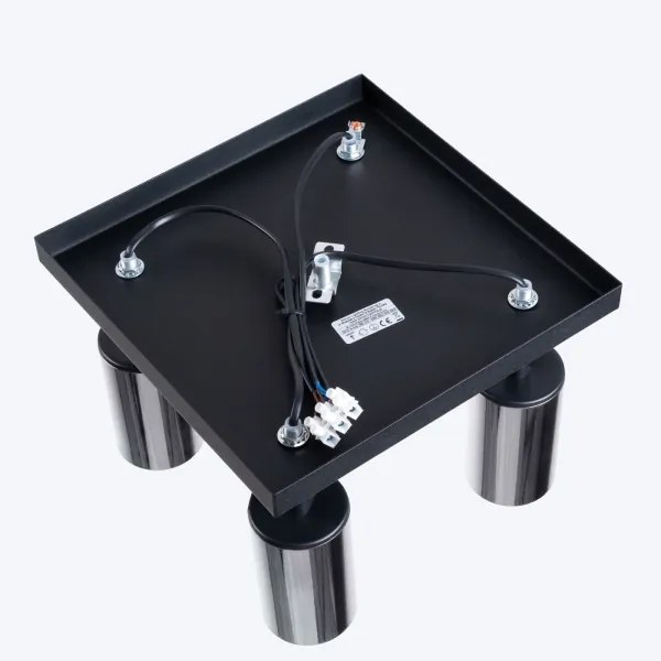 Sollux SL.1370 - Spotlámpa WINX 4xGU10/10W/230V fekete/króm