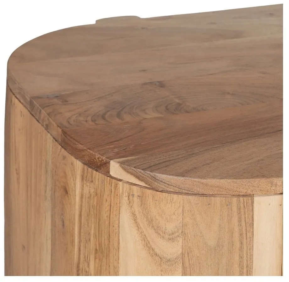 Natúr színű akácfa tálalószekrény 180x80x40 cm Creel – Ixia