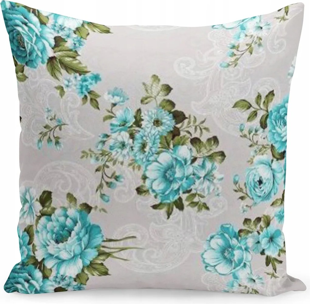 Dekorációs Párnahuzat 45x45 Virágok Finom Kedves