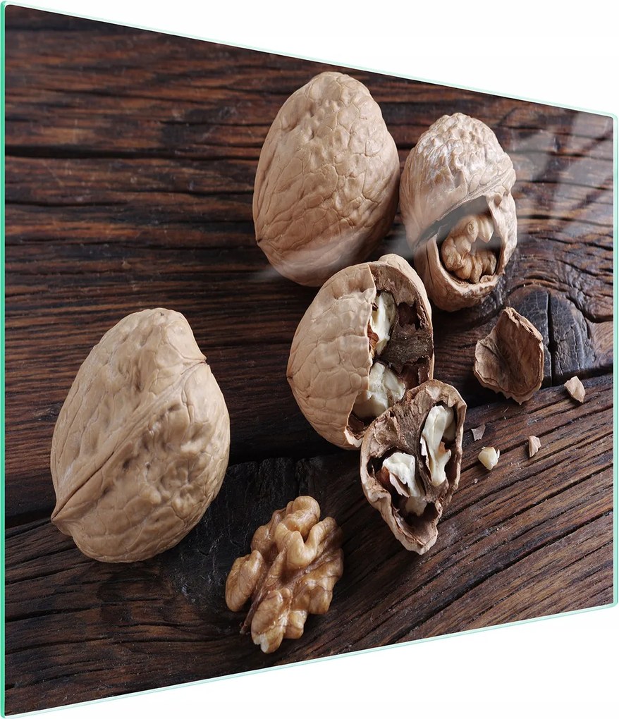 Üveg Vágódeszka 52x30 Dió Edzett Üveg