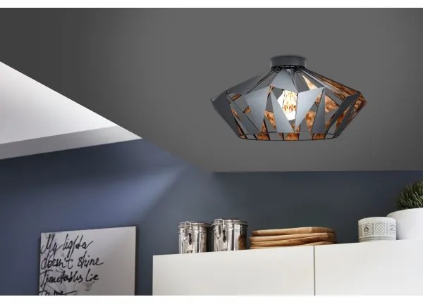 Eglo 43399 - Mennyezeti lámpa CARLTON 6 1xE27/60W/230V